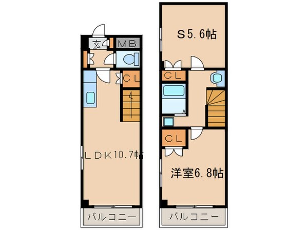 ジュネス上飯田の物件間取画像